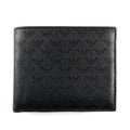 Emporio Armani Bi- Fold Print Wallet With Photo Cover Black