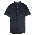 Armani Jeans Aj Embroidered Logo S/s Shirt Navy