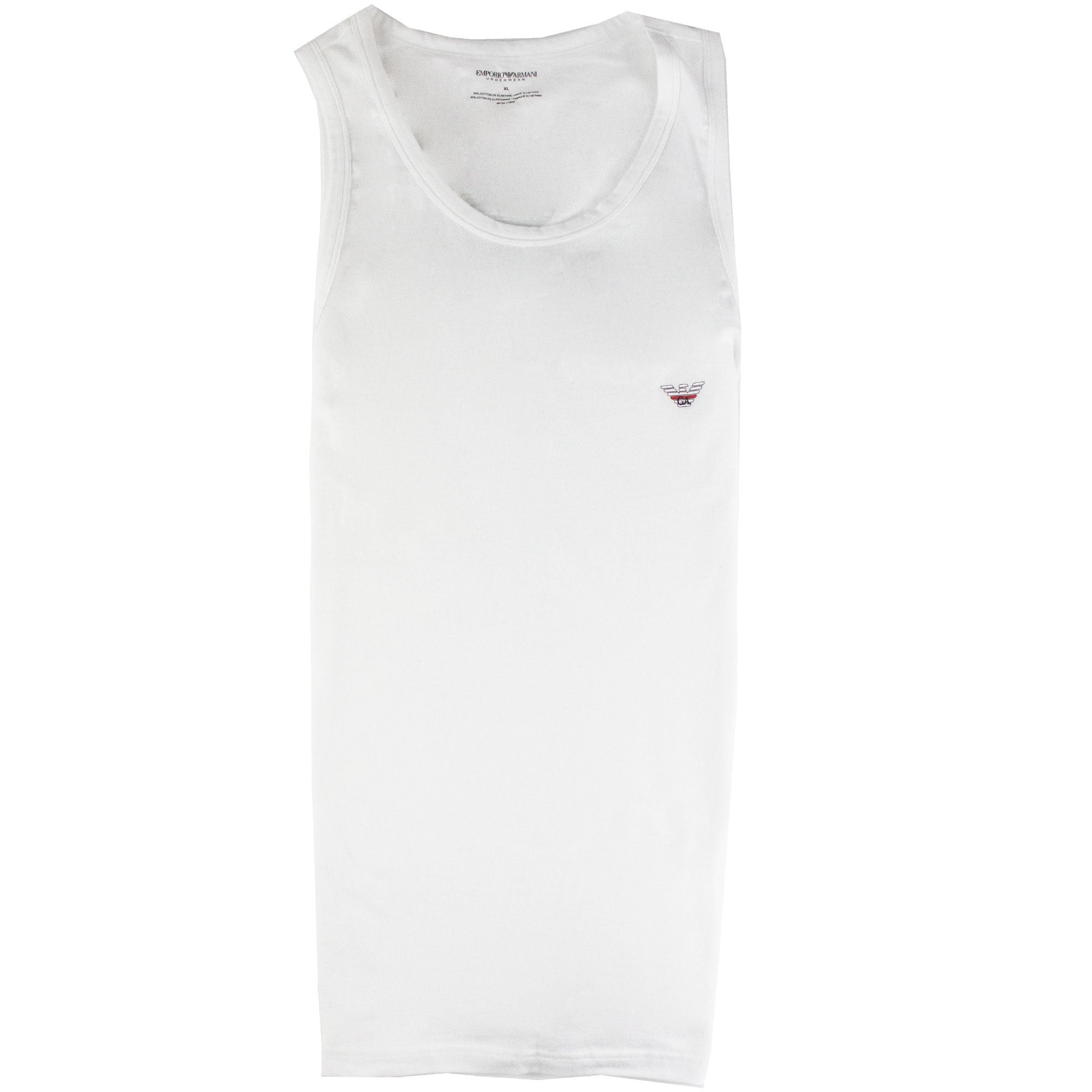 Emporio Armani Ga Back Logo Tank Top White