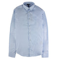 Armani Jeans Aj Embroidered Logo L/s Shirt Azzurro