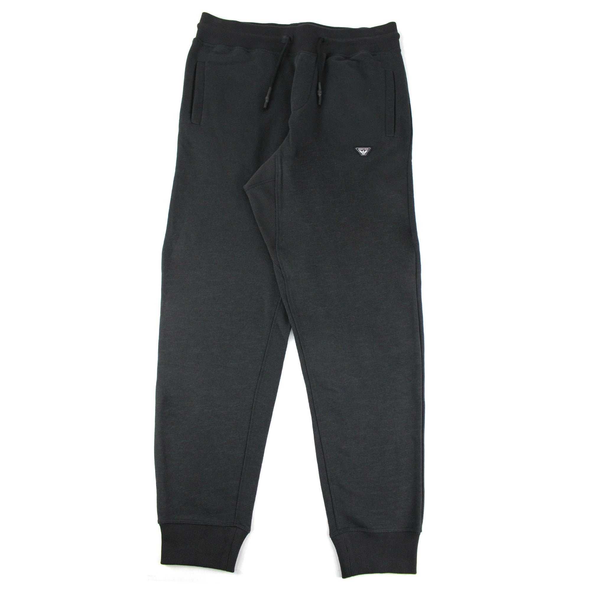 Armani Jeans Eagle Logo Jogging Pants Black