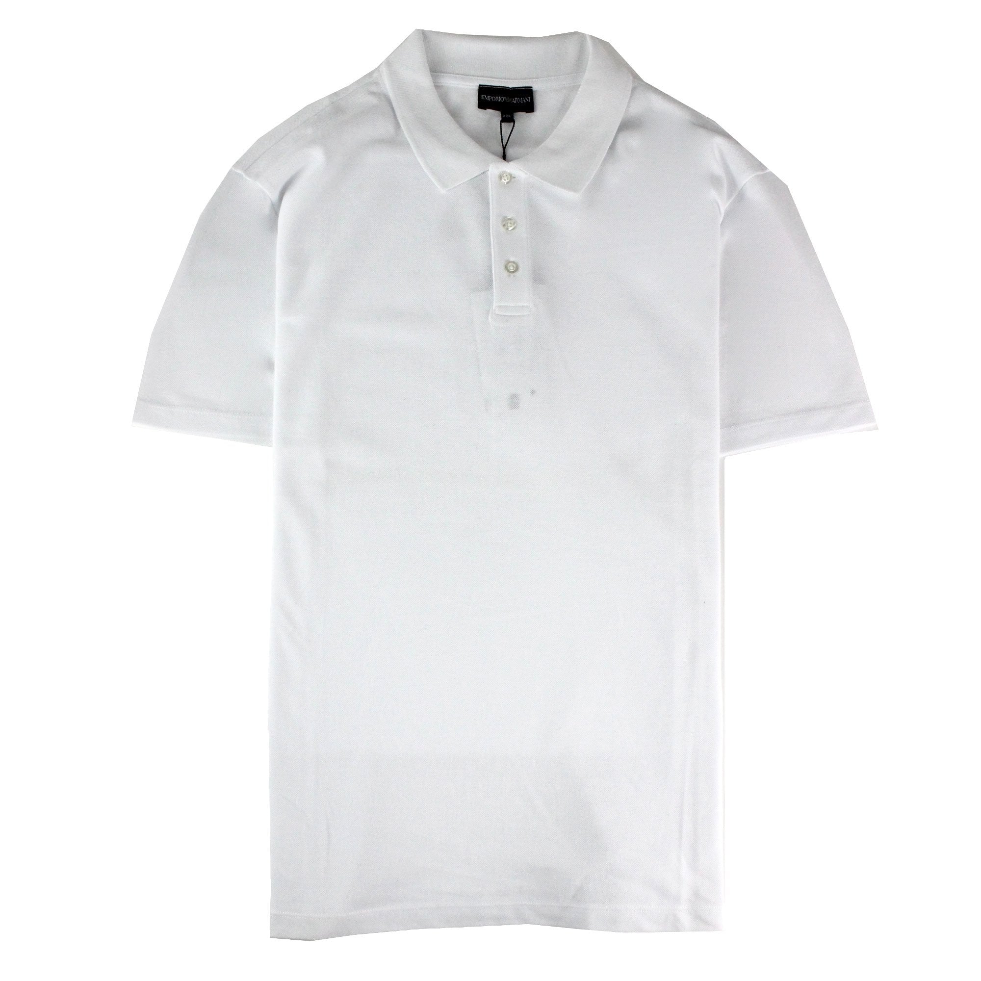 Emporio Armani Side Logo S.s Polo Shirt White