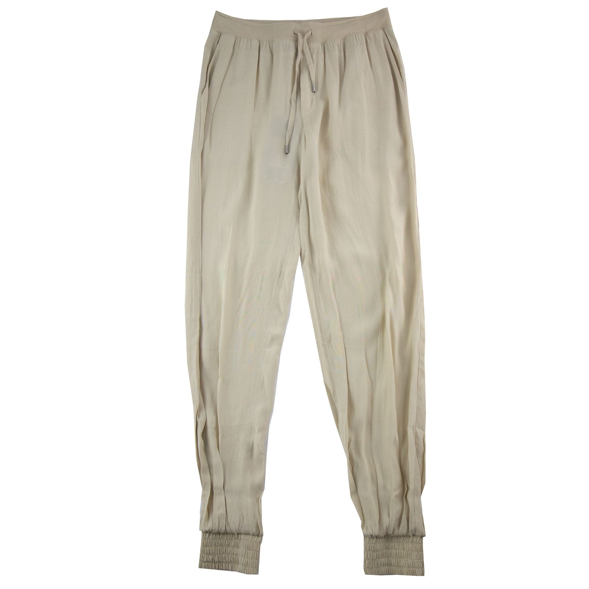 Armani Jeans Women Tessuto Fabric Cuffed Pantalone Camel