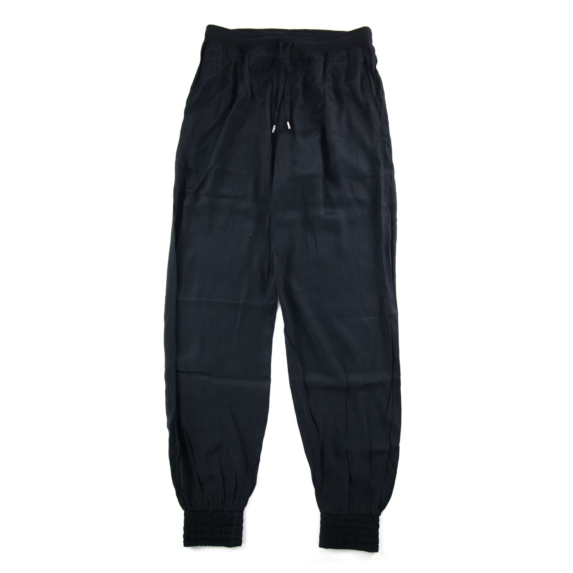 Armani Jeans Women Tessuto Fabric Cuffed Pantalone Black