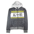Armani Jeans Aj 81 Zip Up Hoodied Sweatshirt Bicolore