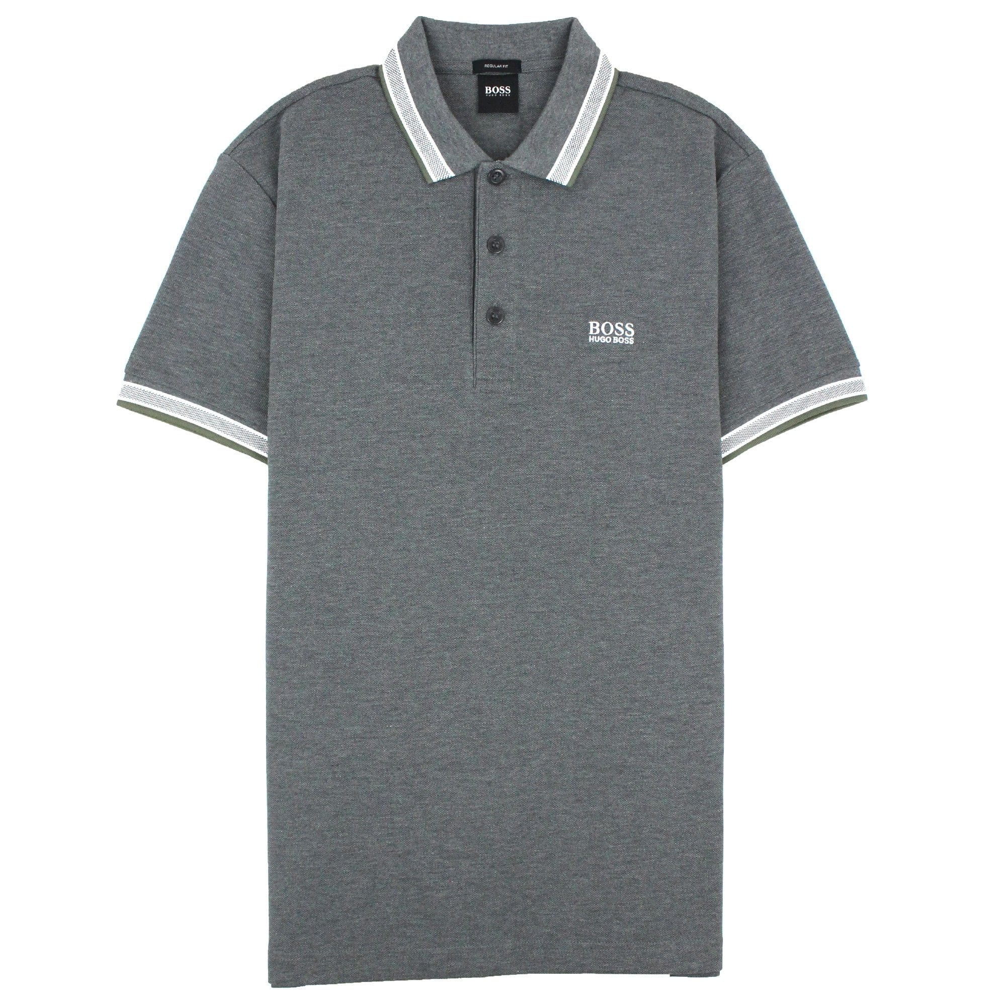 Hugo Boss Paddy Short Sleeve Polo Shirt Grey 032