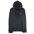 Armani Jeans Eagle Logo Zip Up Hoody Black