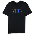 Valentino Multi Colour Logo Print T Shirt Black 20t