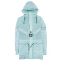 Stone Island 42999 Reflective Grid On Lamy-tc Parka Aqua V0044