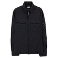 CP Company Arm Lens Zip Up Nylon Overshirt Black 999