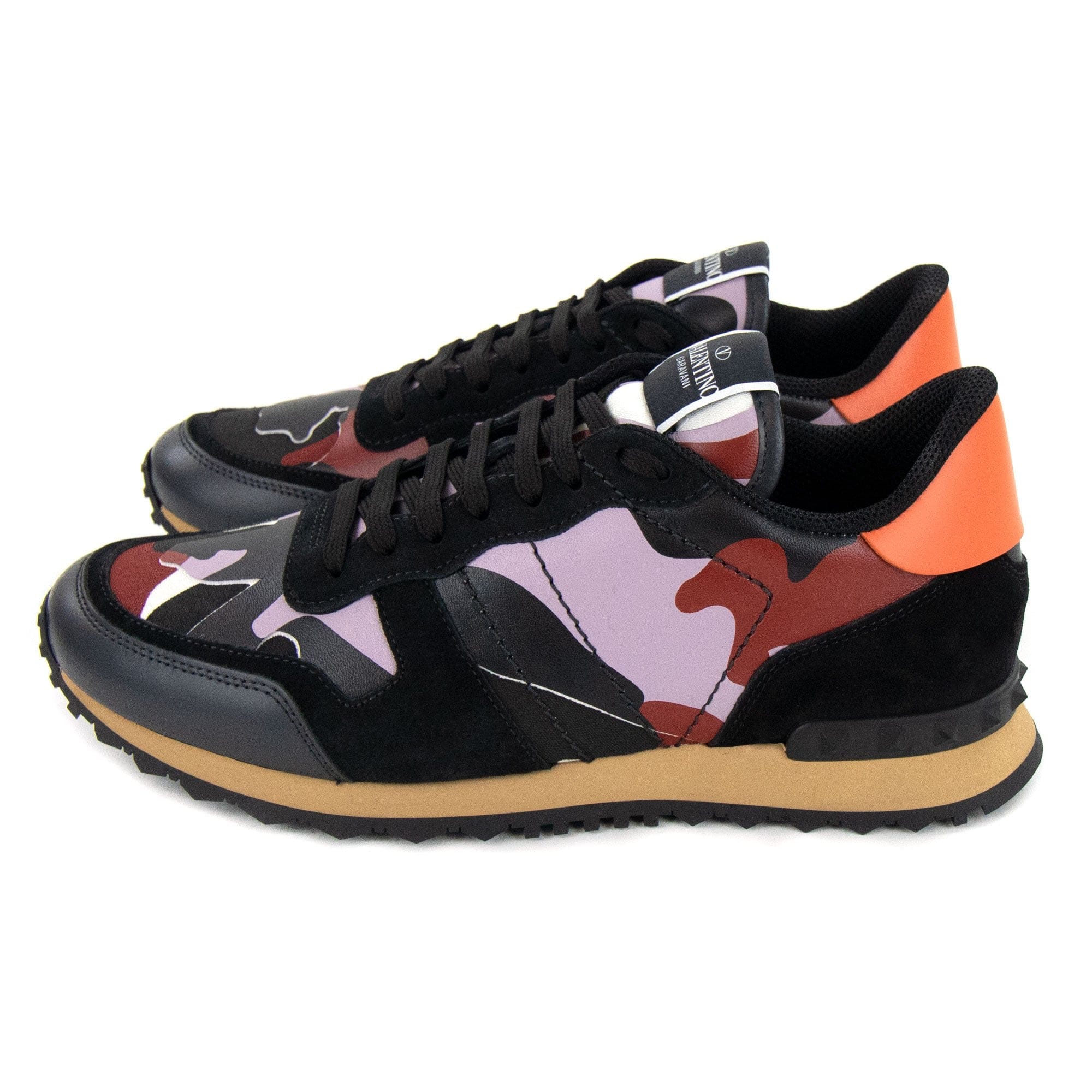 Valentino Camouflage Rockrunner Sneaker Black Chili E75