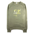 CP Company Raglan Sweatshirt Front Logo Khaki