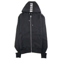 Versace Versus Versus Tape Logo Hooded Sweatshirt Black