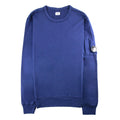 Cp Company Light Fleece Lens Crew Sweatshirt Blue 877