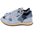 Valentino Mesh Fabric Camouflage Sneaker Grey Y01