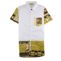 Versace Jeans Short Sleeve Printed Shirt White