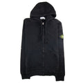 Stone Island Light Fleece Zip Up Sweatshirt Black V0029