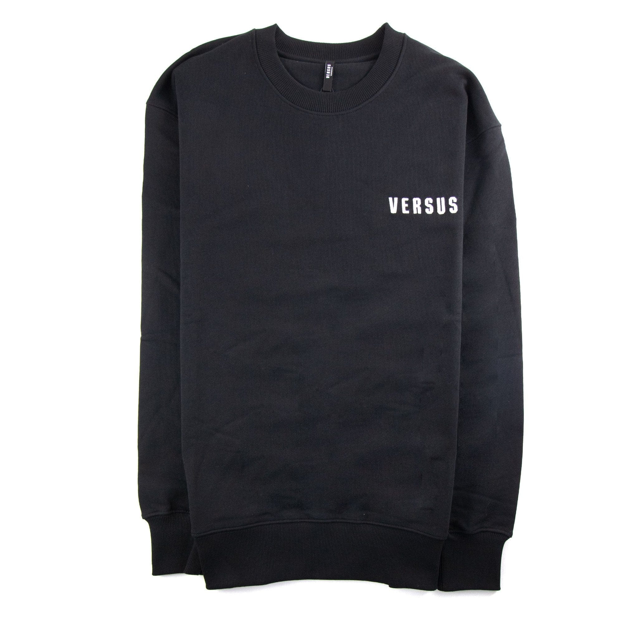 Versace Versus Embroidered Lion Logo Sweatshirt Black
