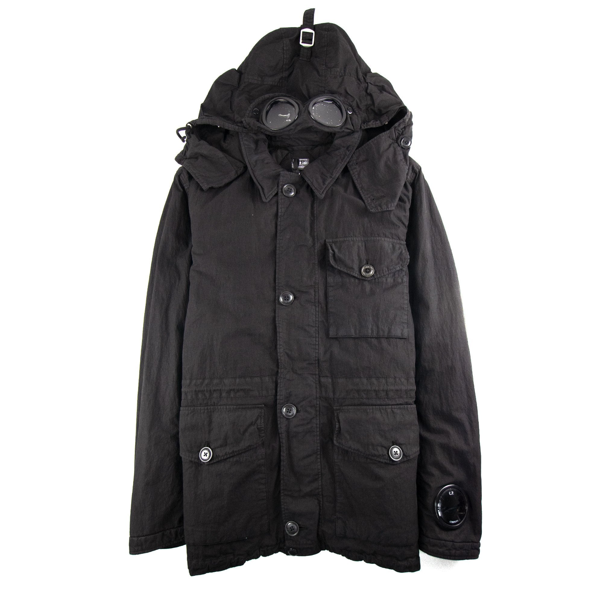 Cp Company 50 Fili Field Jacket Black