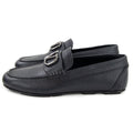 Valentino Vlogo Calfskin Driving Shoe Black