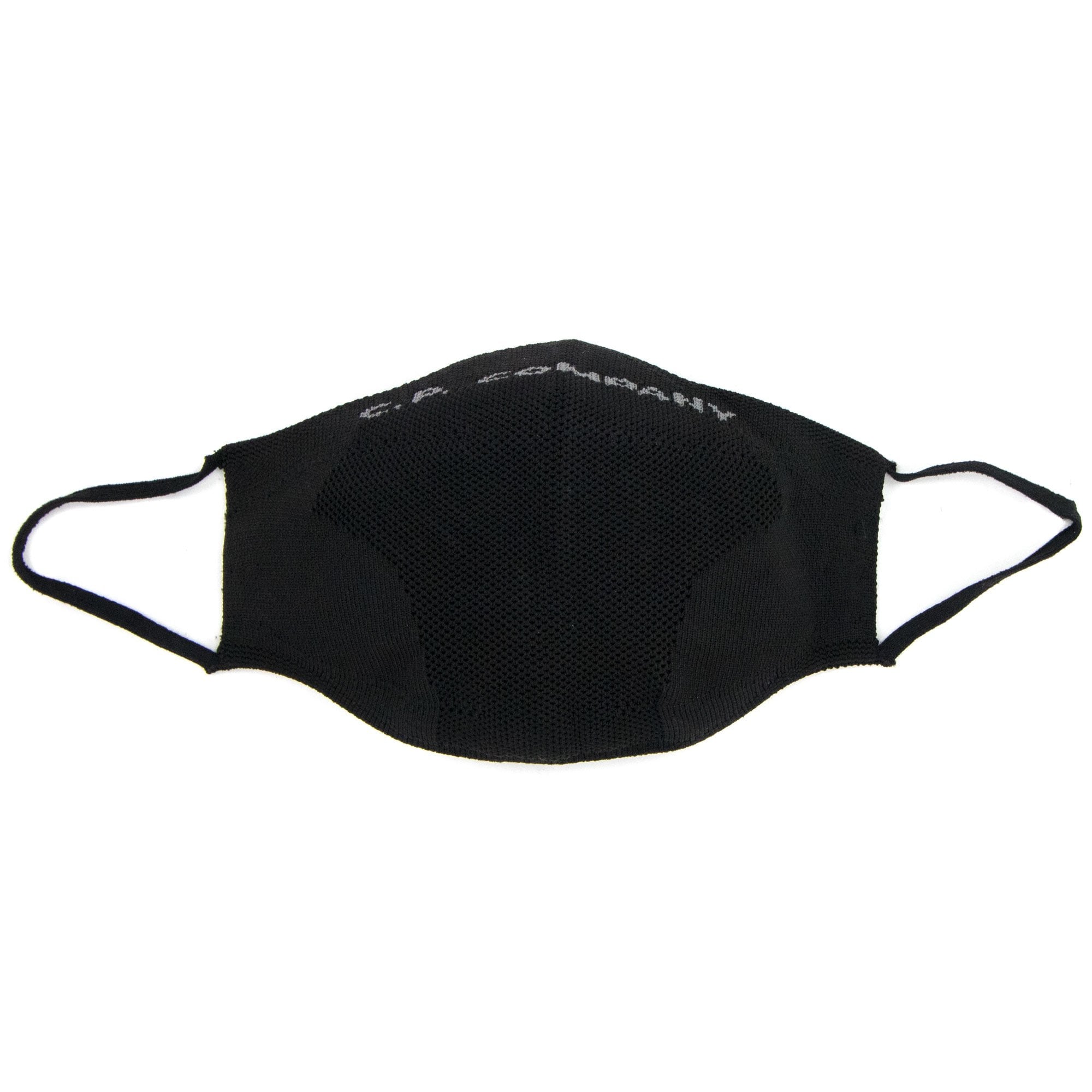 Cp Company Knit Yarn Logo Print Face Mask Black V01