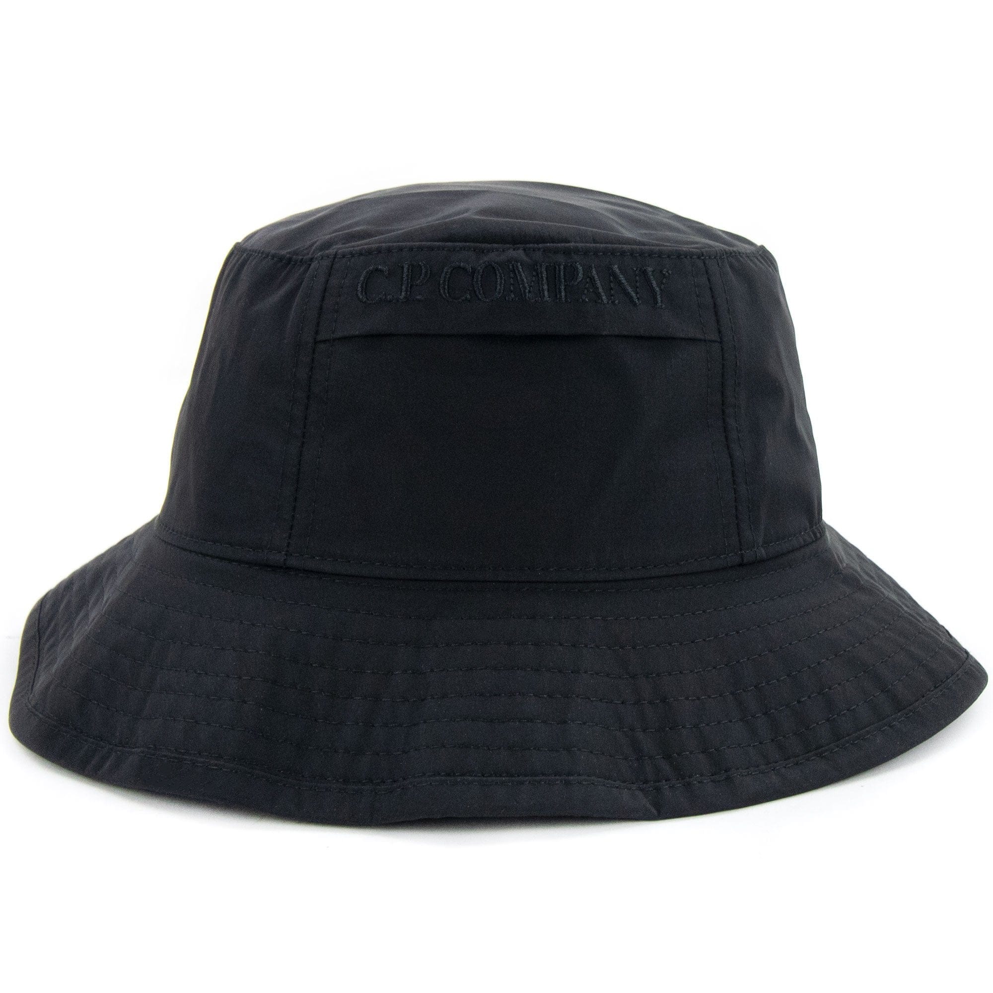 Cp Company Chrome Garment Dyed Bucket Hat Black 999