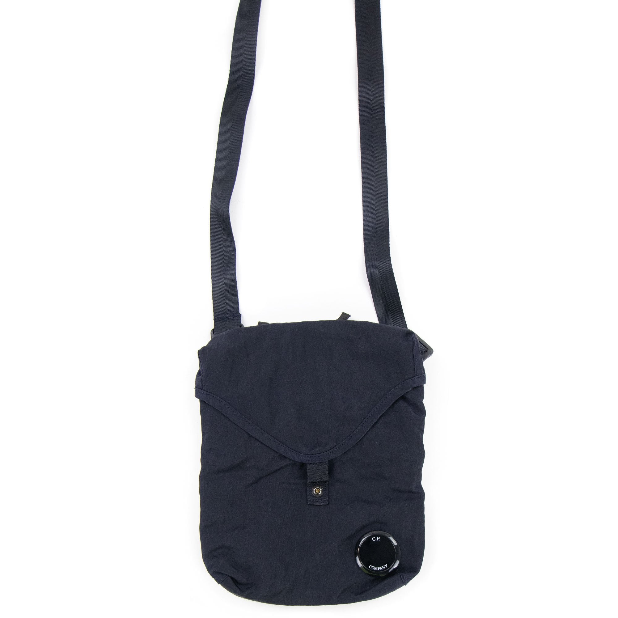 Cp Company Nylon B Garment Dyed Crossbody Lens Bag Navy 888