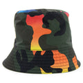 Valentino Camouflage Print Shell Bucket Hat Camo