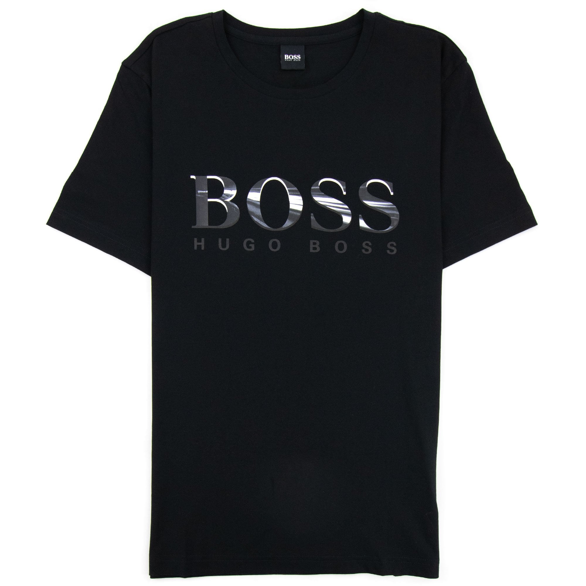 Hugo Boss Tee 3 Logo T Shirt Black 001