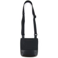 Emporio Armani Jacquard Monogram Flat Messenger Bag Black/black