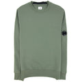 Cp Company Diagonal Raised Fleece Lens Crew Sweatshirt Green 668