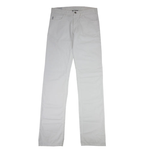 Armani Jeans Gabardine Stretch Bianco Ottico