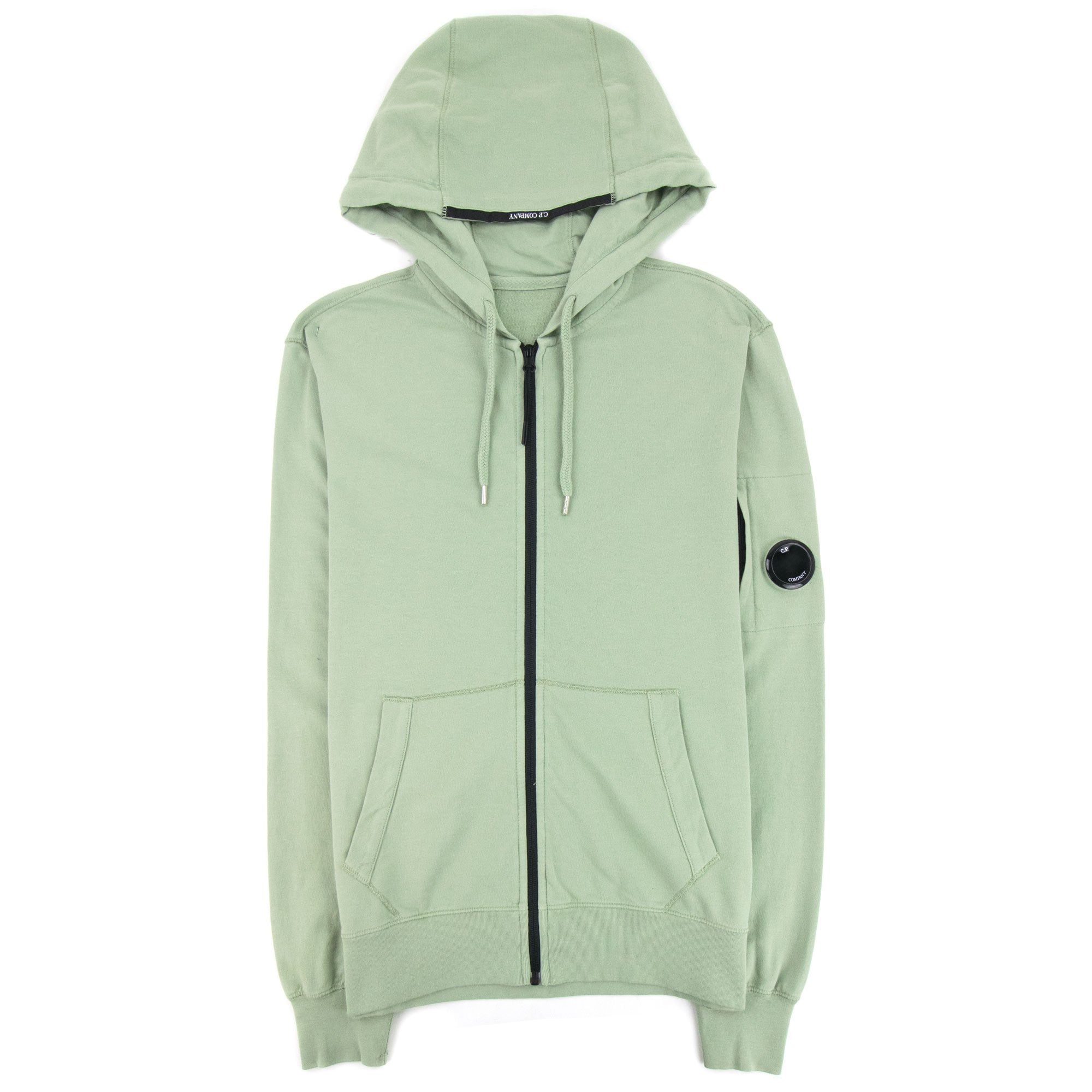 CP Company Light Fleece Hooded Sweatshirt Sage 631