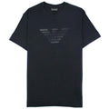 Emporio Armani Monochromatic Logo Print T Shirt Navy Blue 0920