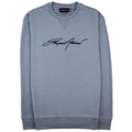 Emporio Armani Embroidered Signature Logo Sweatshirt Grigio 668