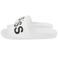 Hugo Boss Bay Logo Sliders White 100