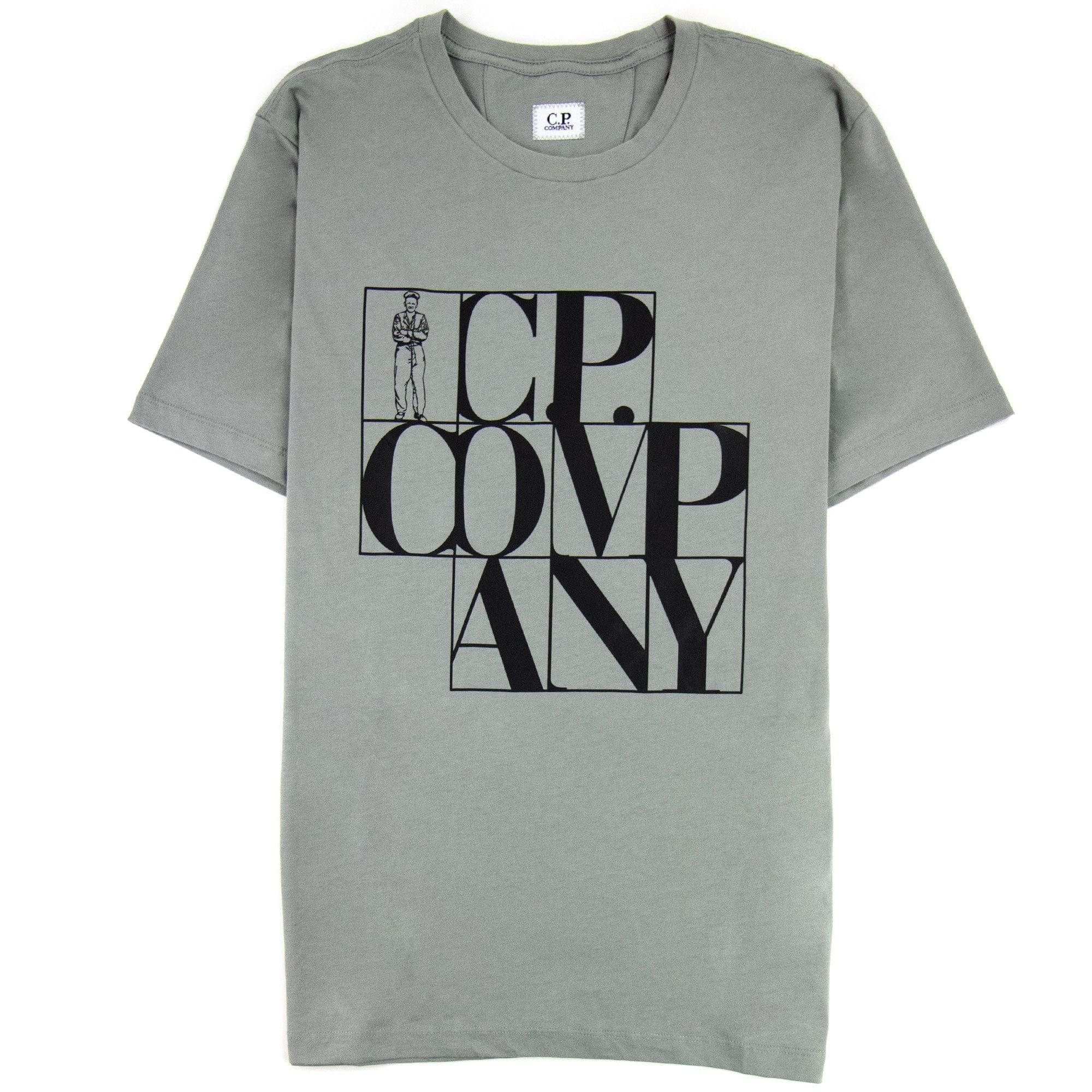 CP Company C.P Block Man Tshirt Green 917