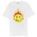 Palm Angels Burning Head T Shirt White/yellow