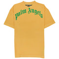 Palm Angels Curved Logo Tee Yellow