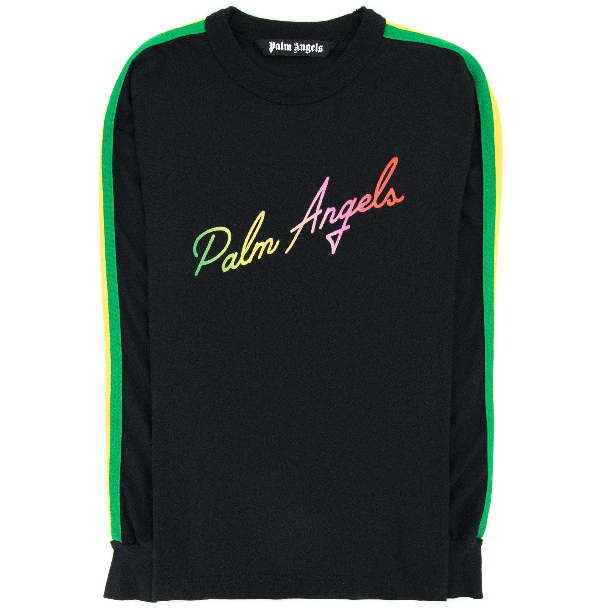 Palm Angels Miami Multi Color Logo L/s Tee Black