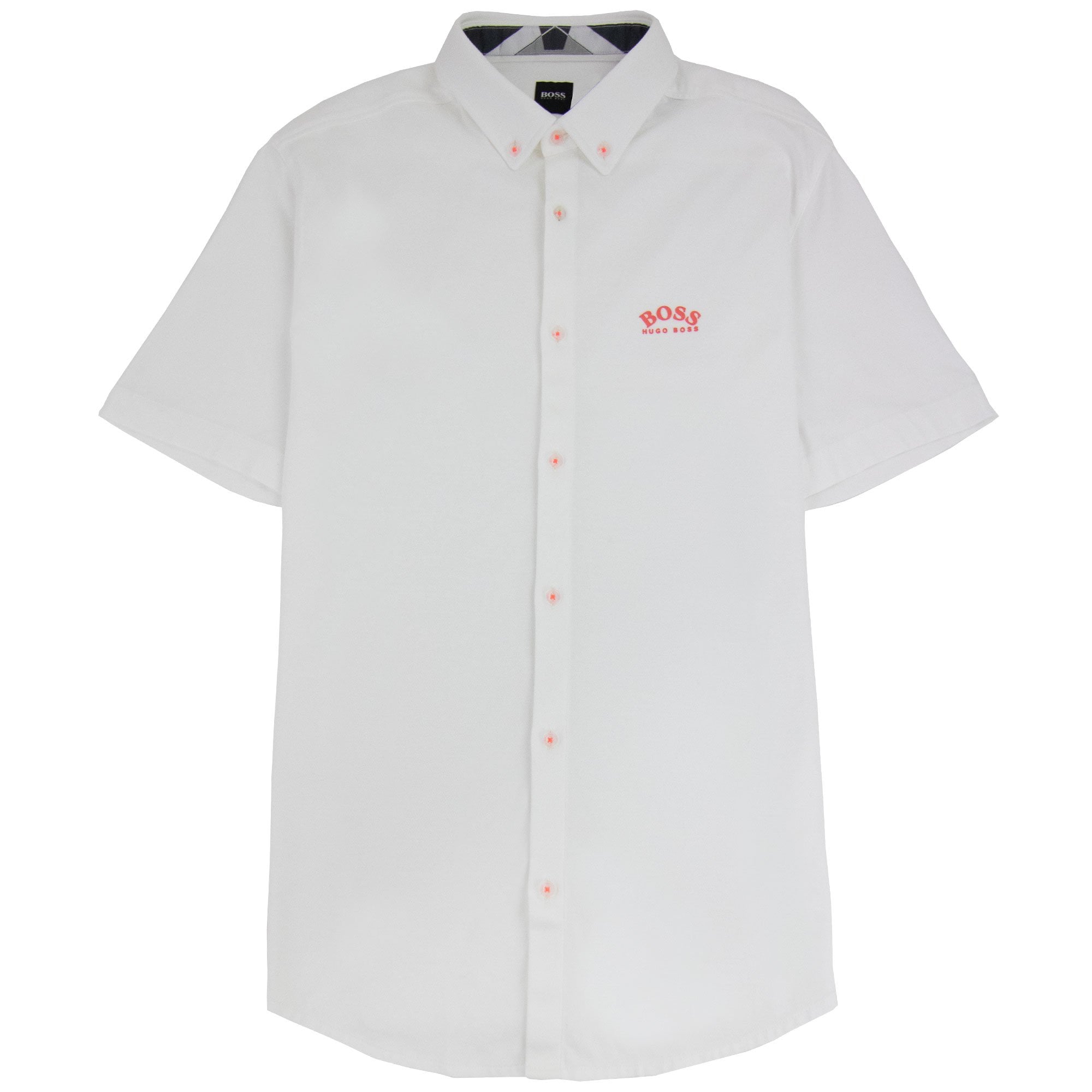 Hugo Boss Biadia R Curved Logo S/s Shirt White 100
