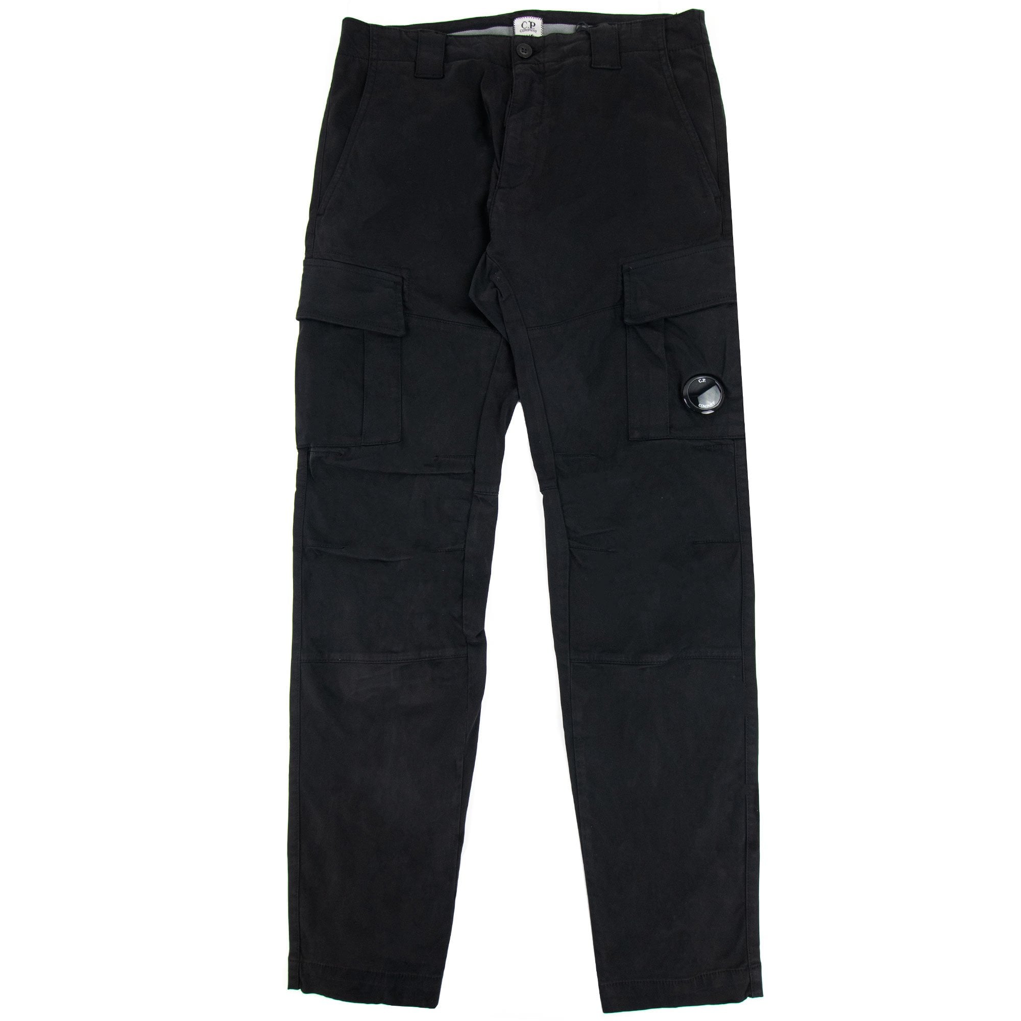 Cp Company Stretch Satin Cargo Pants Black 999