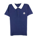 Moncler Junior Logo Maglia S/s Polo Navy