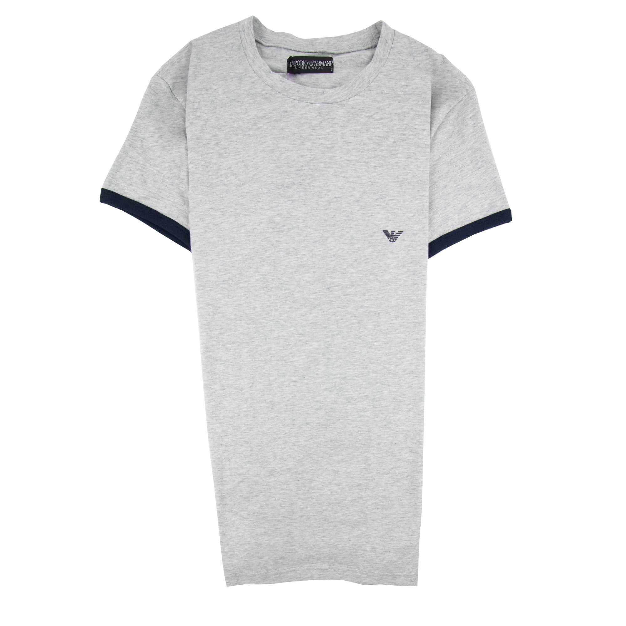Emporio Armani Logo Side Stripe T Shirt Grey