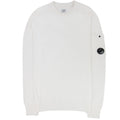 CP Company Sea Island Medium Lens Sweater White 103