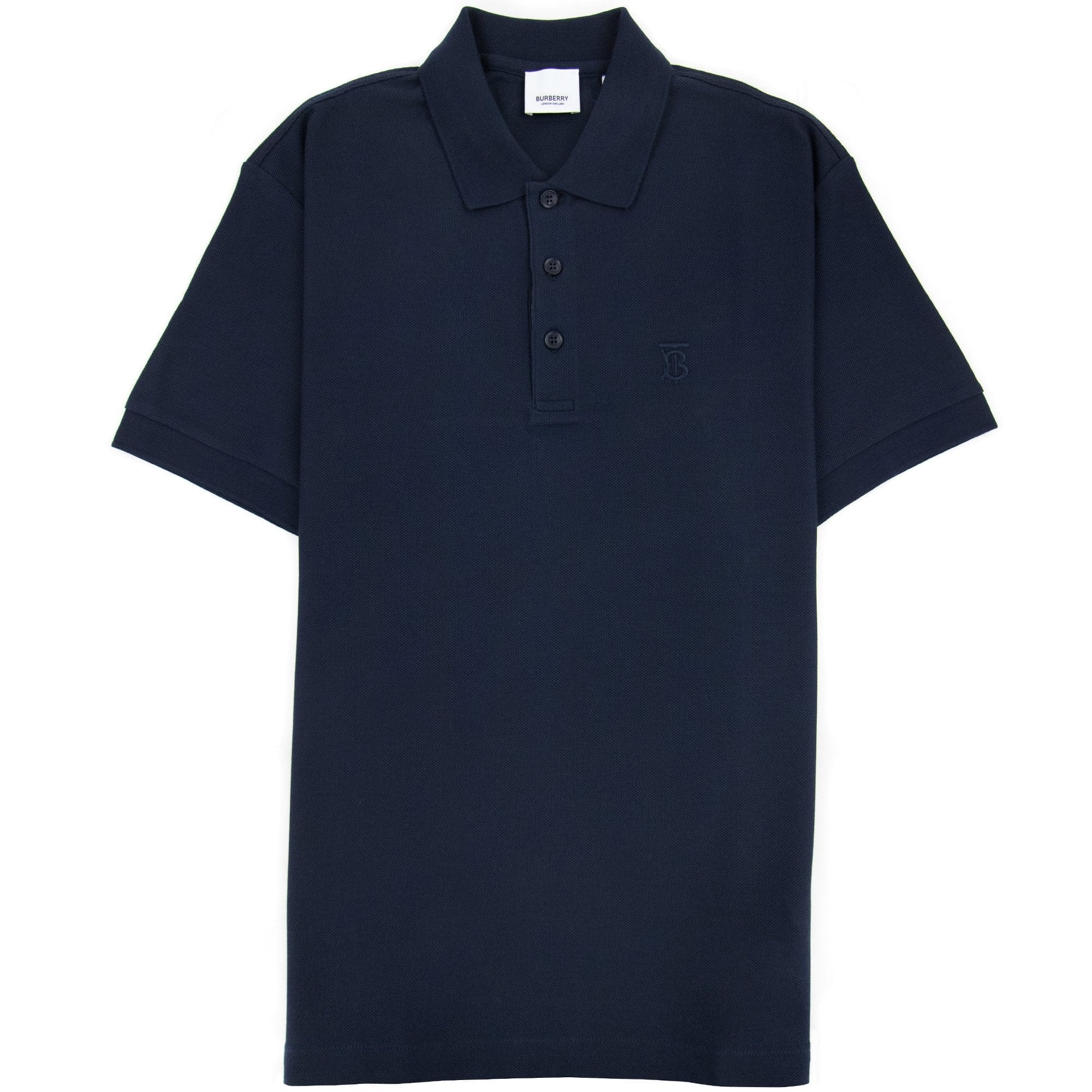 Burberry Monogram Motif Cotton Piqu? Polo Navy