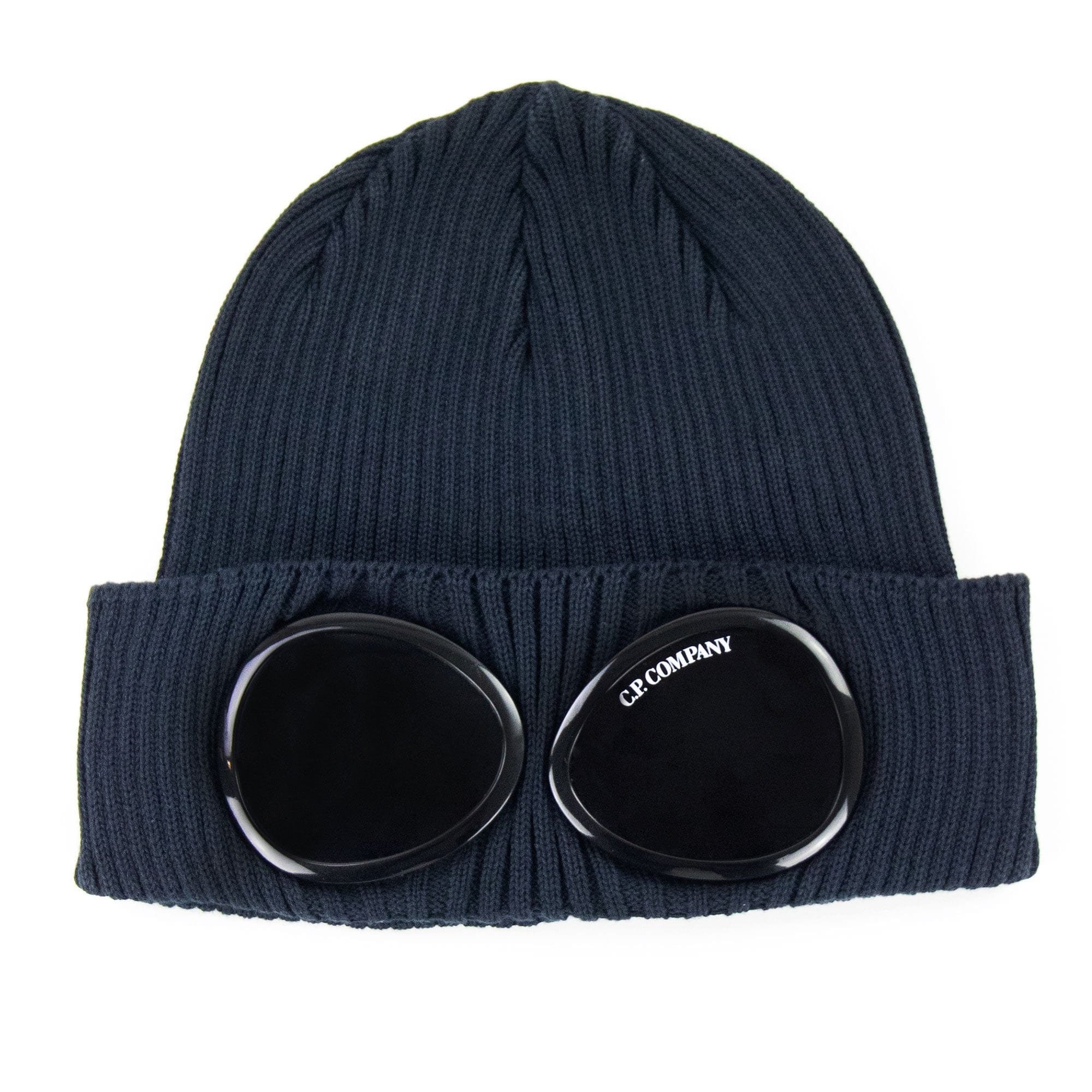 CP Company Knit Goggle Beanie Navy 888