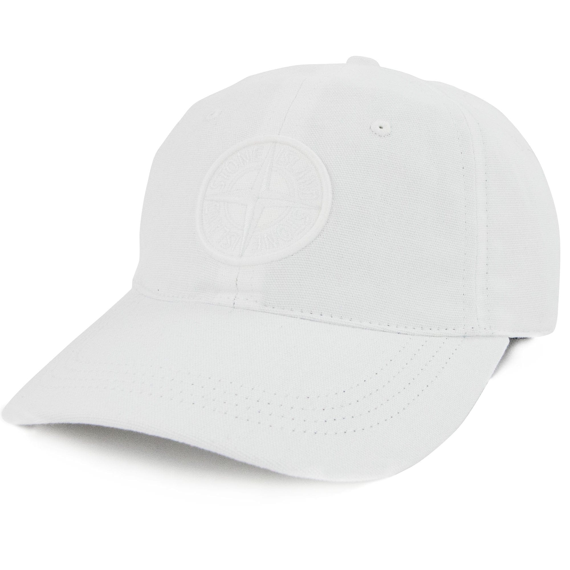 Stone Island 99168 Cotton Rep Cap White V0001