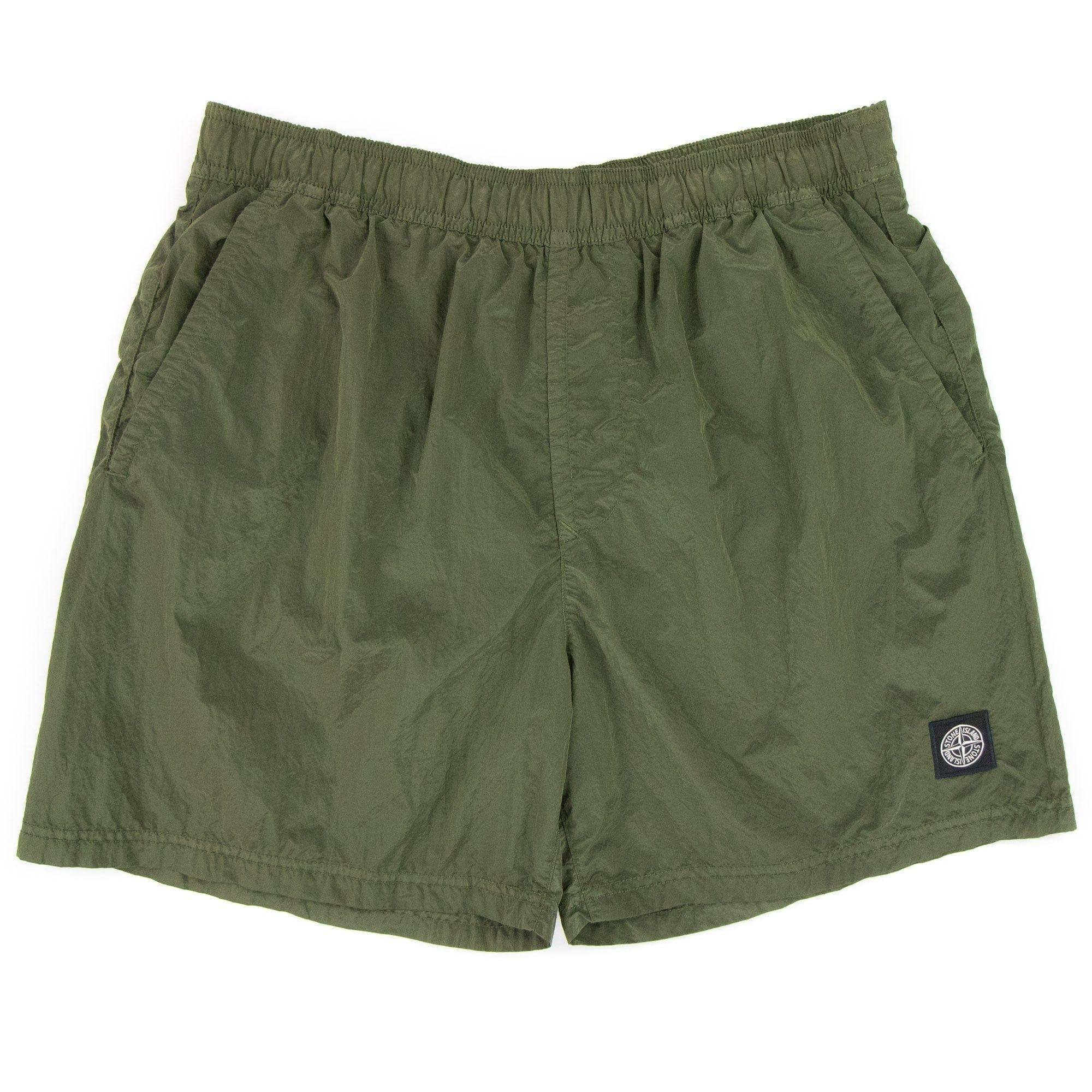 Stone Island B0943 Nylon Metal Swim Shorts Khaki V0058