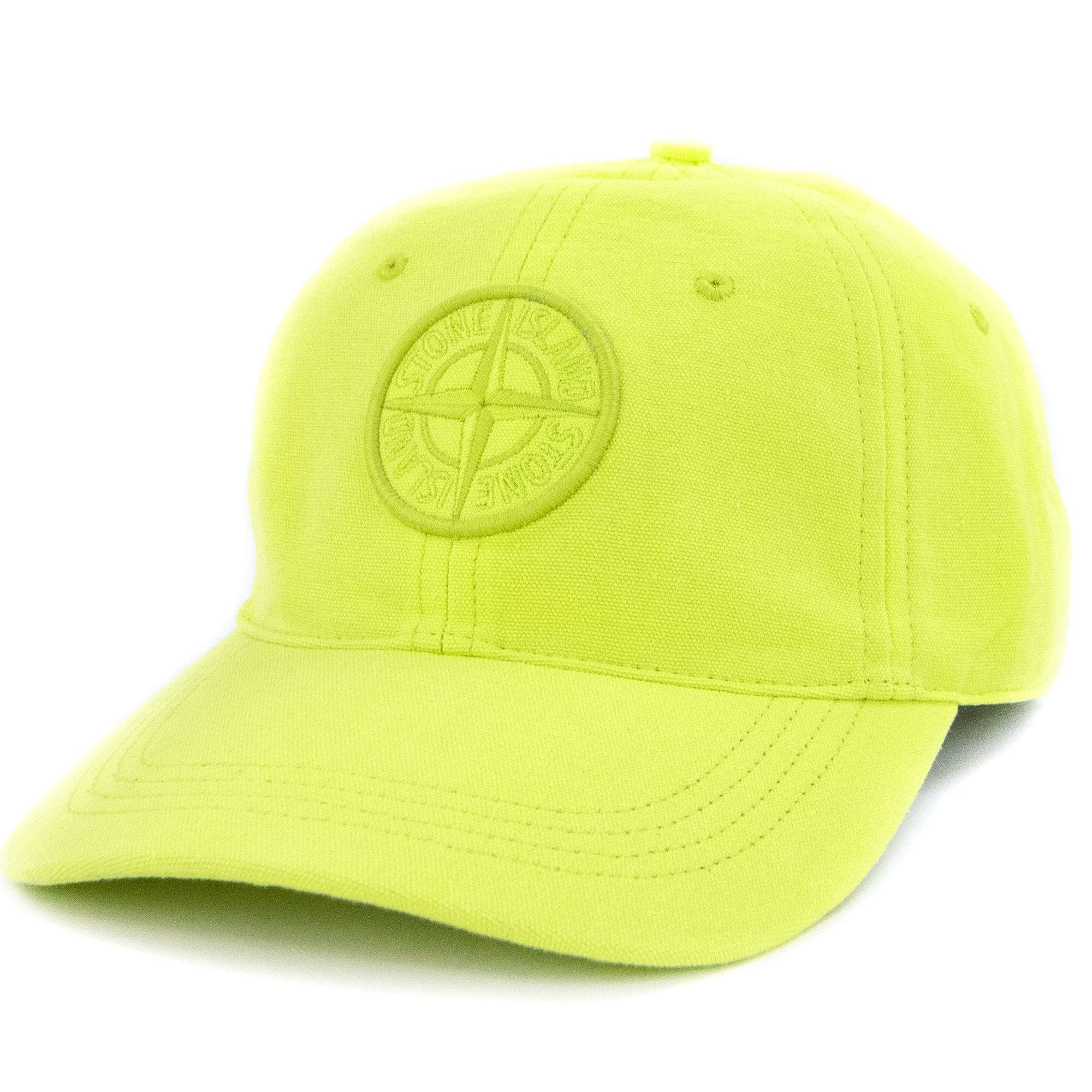 Stone Island 99168 Cotton Rep Cap Neon Yellow V0051
